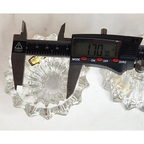 Zajecar 24% Lead Crystal Candle Holders Yugoslavia Holiday Decor Elegant Glasswa - Picture 8 of 10